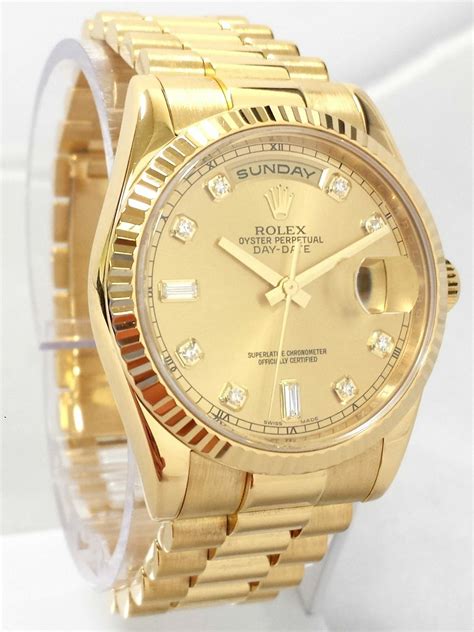 rolex bracelet 18k gold|rolex day date 40.